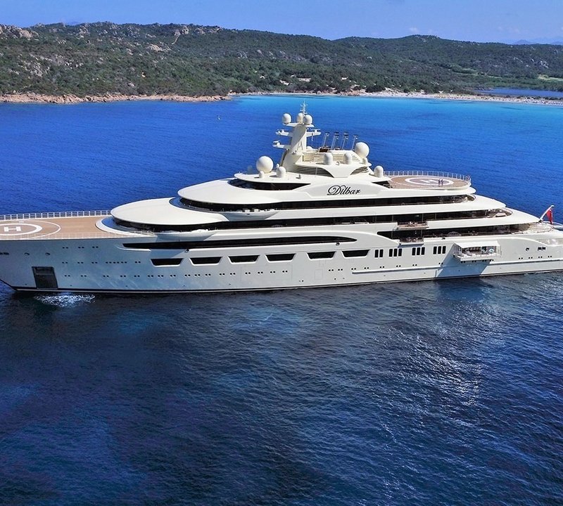 dilbar yacht deck plans
